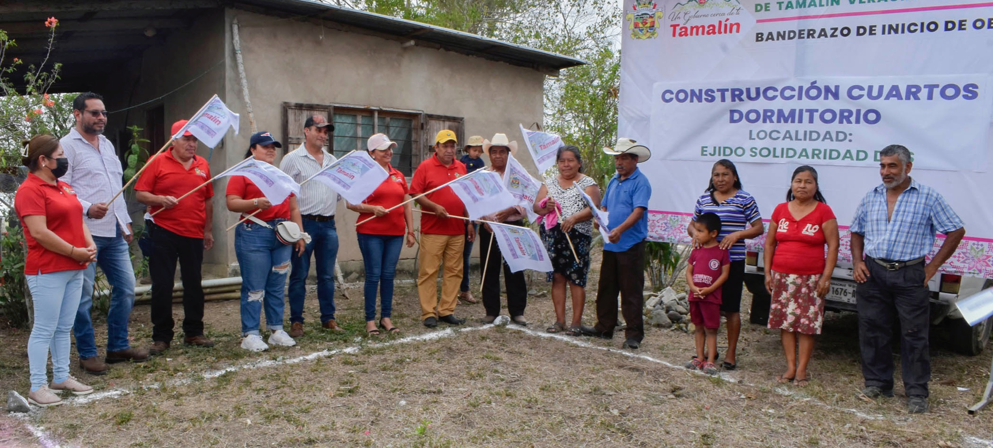 Tamalín: Construcción de cuartos dormitorios en la localidad de Solidaridad
