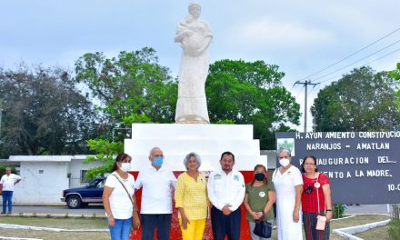 Naranjos: Reinauguración del monumento a la madre