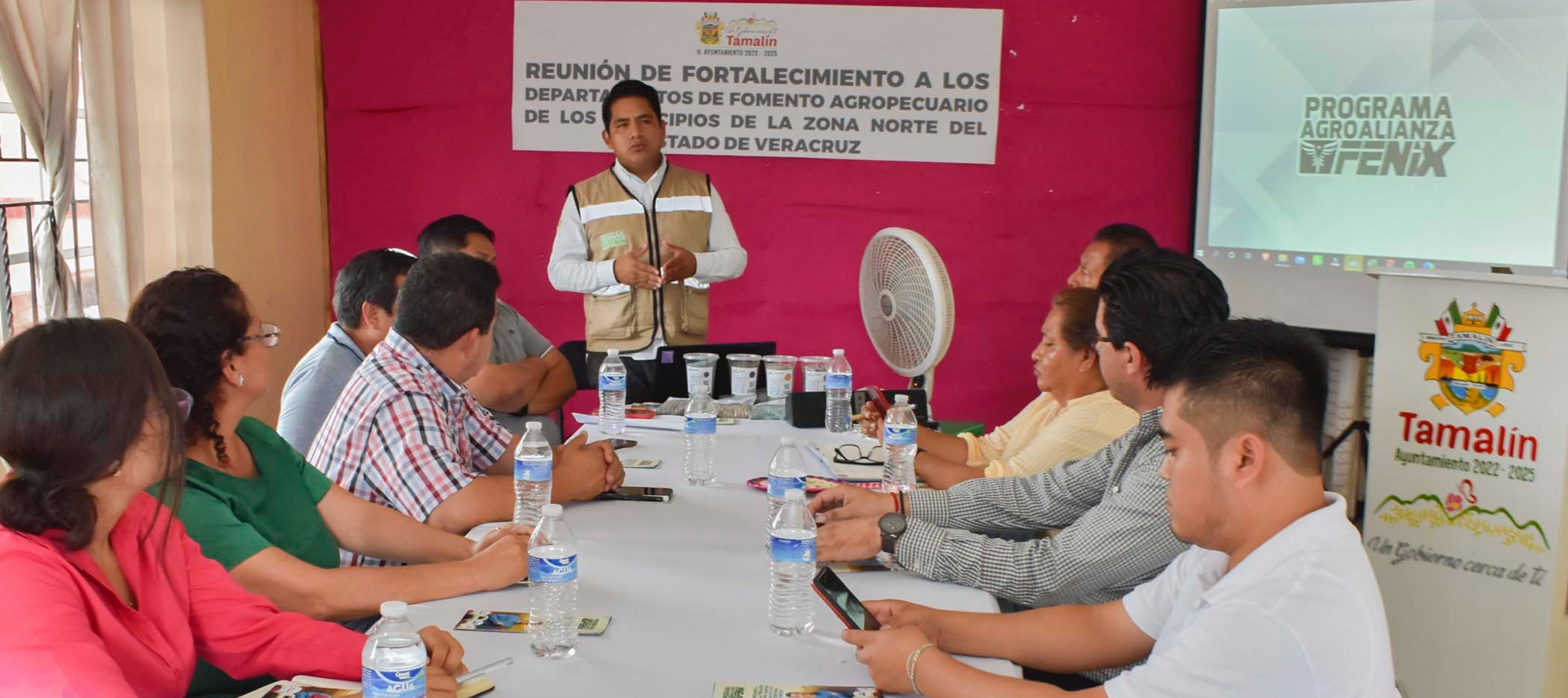 Tamalín: Reunión de fortalecimiento a los departamentos de fomento agropecuario