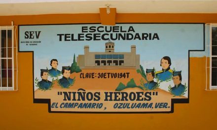 Ozuluama: Entrega de rotulación la telesecundaria Niños Héroes de Campanario