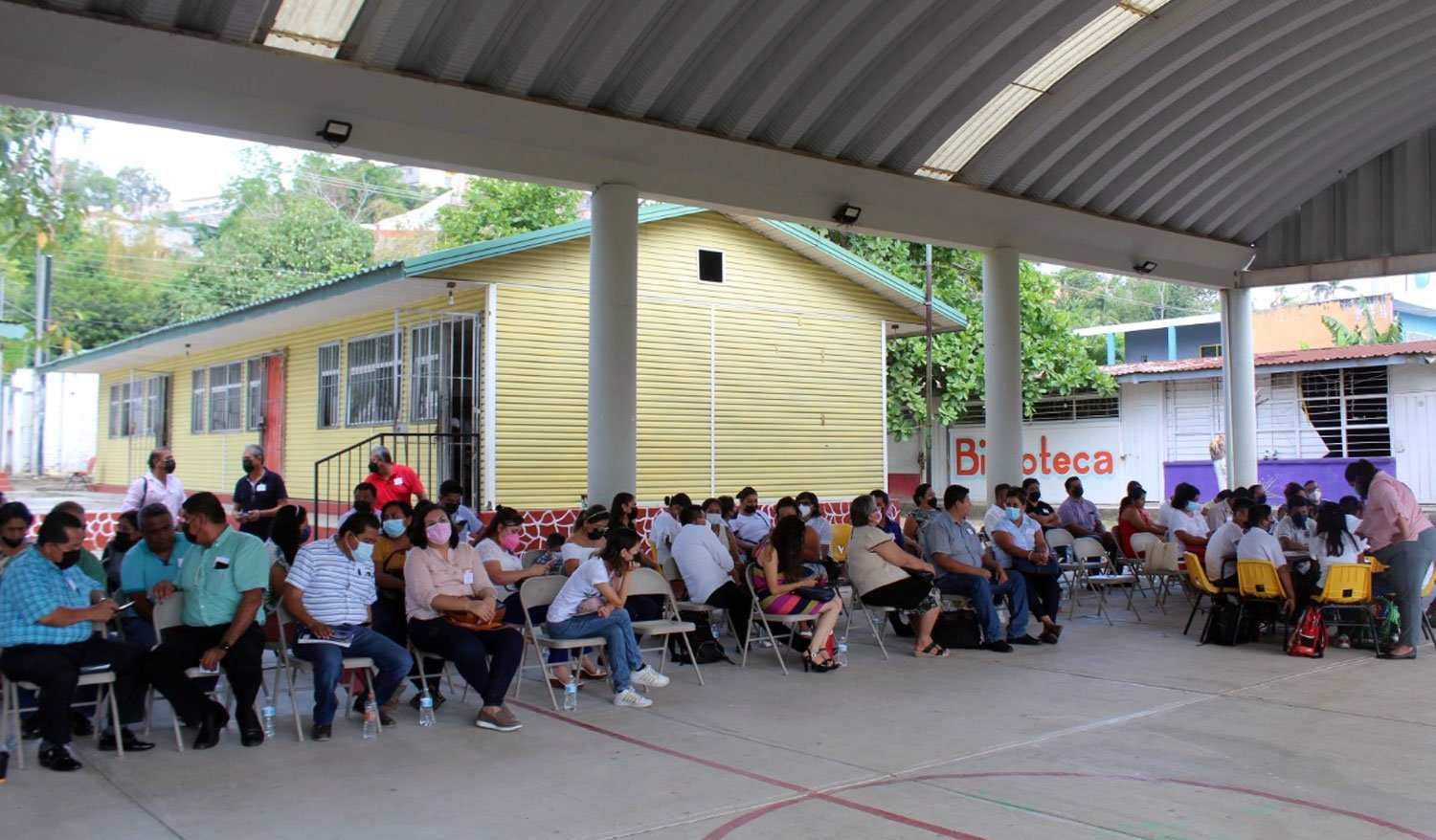 Coatzintla: Demostración de lectura en la escuela «Profr. Silverio Martínez Polo»