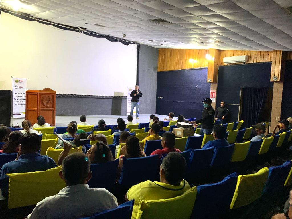 Naranjos: Continúa UECS con jornadas de prevención en materia de secuestro