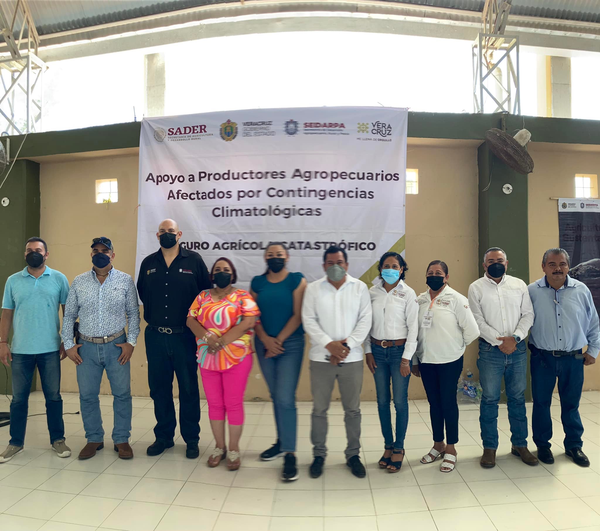 Gutiérrez Zamora: Entrega de apoyo a 965 productores agropecuarios afectados por contingencias climatológicas