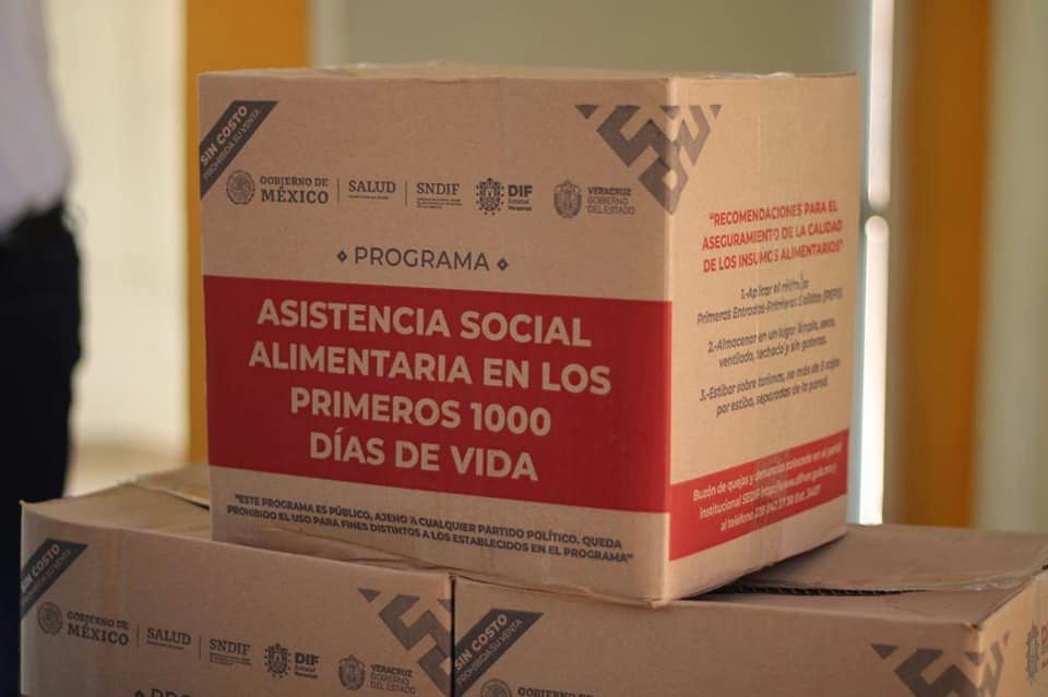 Ozuluama: Entrega del programa de asistencia social alimentaria de los primeros mil días