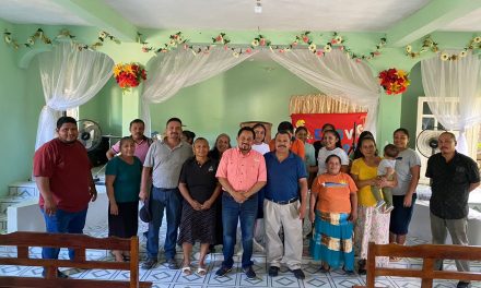 Naranjos: Alcalde asiste por invitación a la iglesia Monte de los Olivos