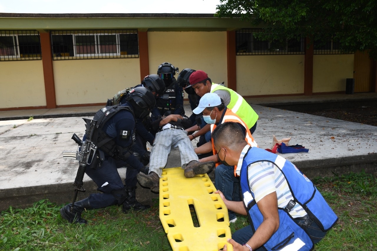Realiza Protección Civil del Ayuntamiento de Citlaltépetl simulacro de evacuación en escuela