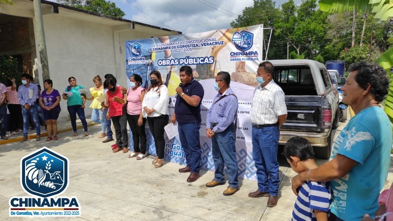 Chinampa: Inauguración de la obra en la colonia El Naranjal