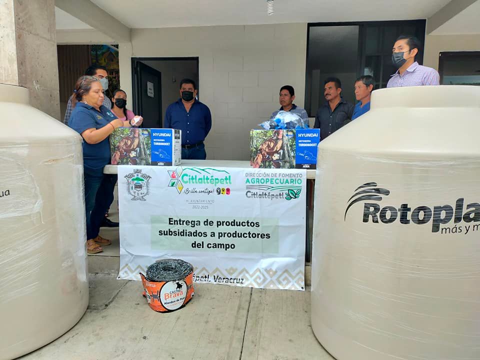 Citlaltépetl: Entrega de productos subsidiados a productores del campo 2022