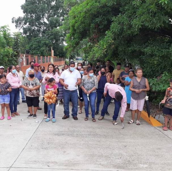 Chinampa: Alcalde inaugura calle Juana de Arco, de San Juan Pedro
