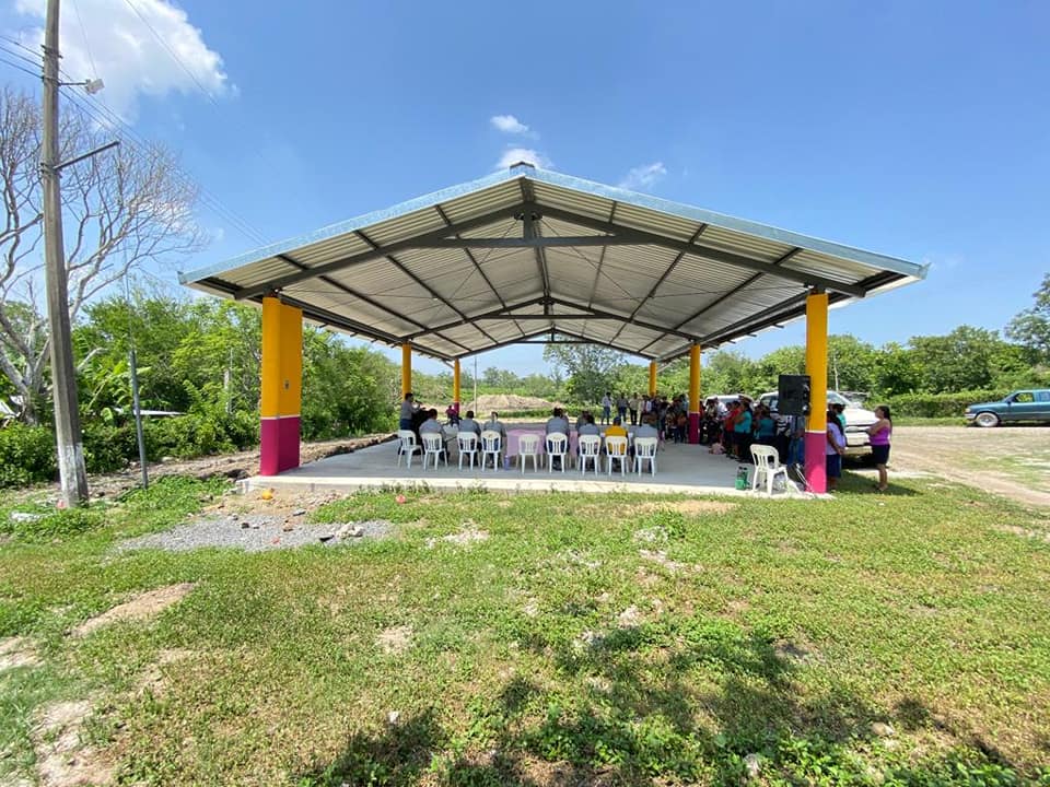 Ozuluama: Inauguración del techumbre de usos múltiples de la comunidad del Limón