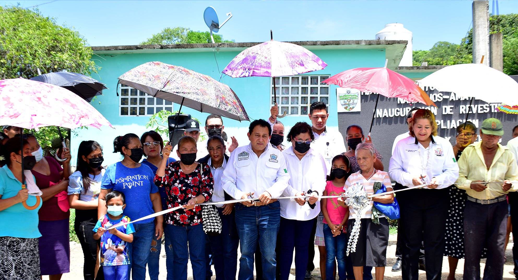 Naranjos: Inauguración del revestimiento de la colonia Tierra y Libertad