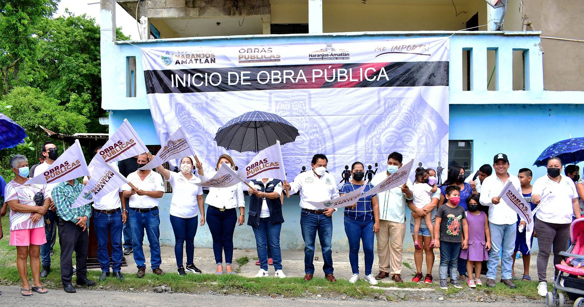 Naranjos: Alcalde da banderazo de inicio de obra en la Colonia 5 de Mayo