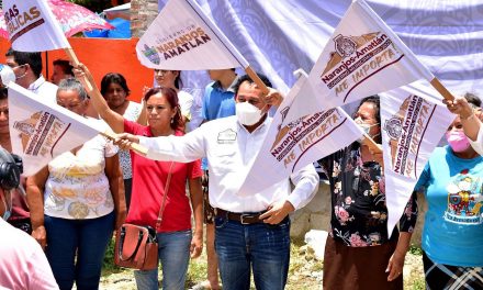 Naranjos: Banderazo de inicio de obra en la colonia Adalberto Tejeda