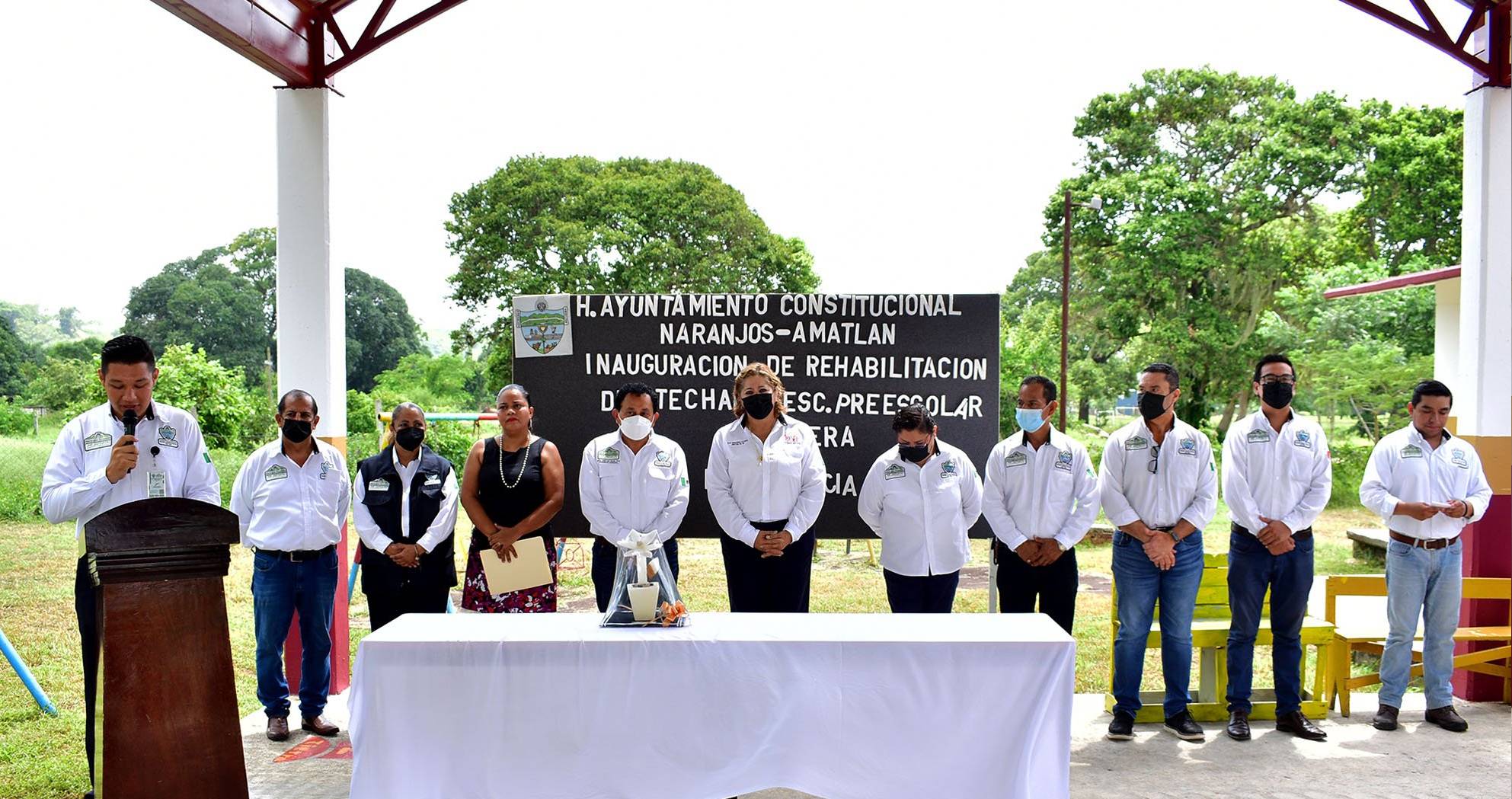 Naranjos: Inauguración de obra de Jardín de Niños Primavera Colonia Providencia
