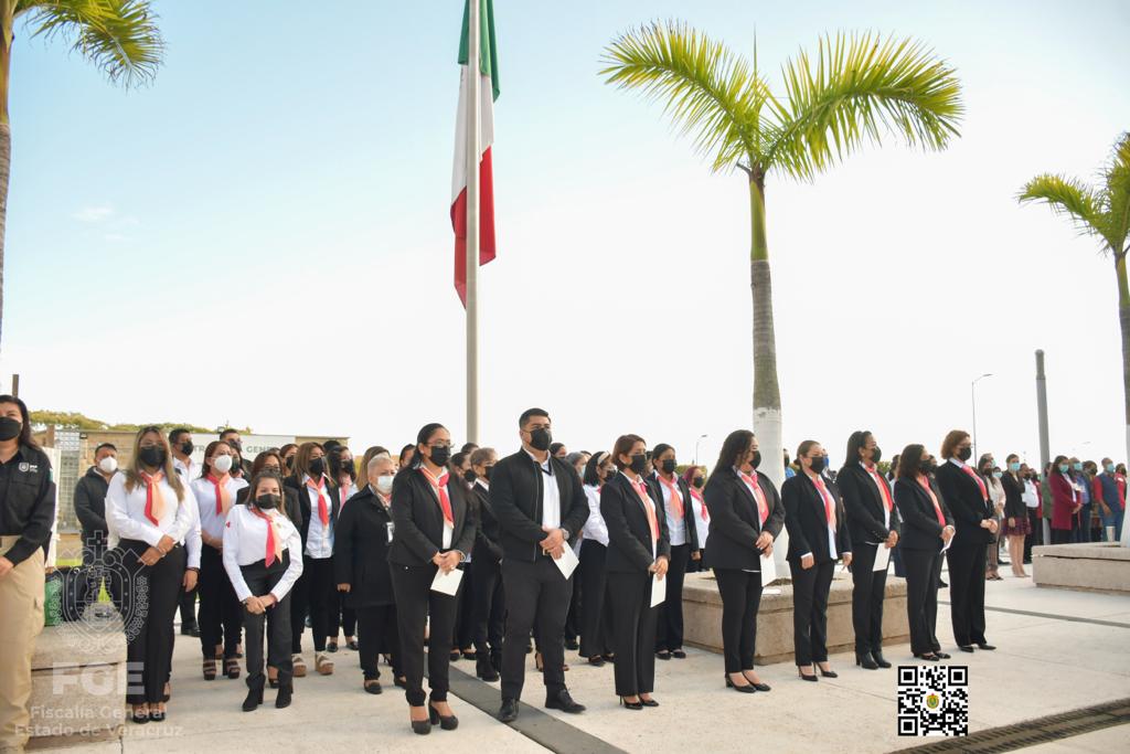 FGE encabezó ceremonia de honores a la bandera organizada por la Fiscalía Coordinadora Especializada en Investigación de Delitos de Violencia