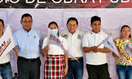 Naranjos: Alcalde pone en marcha la construcción de barda perimetral en el bachillerato