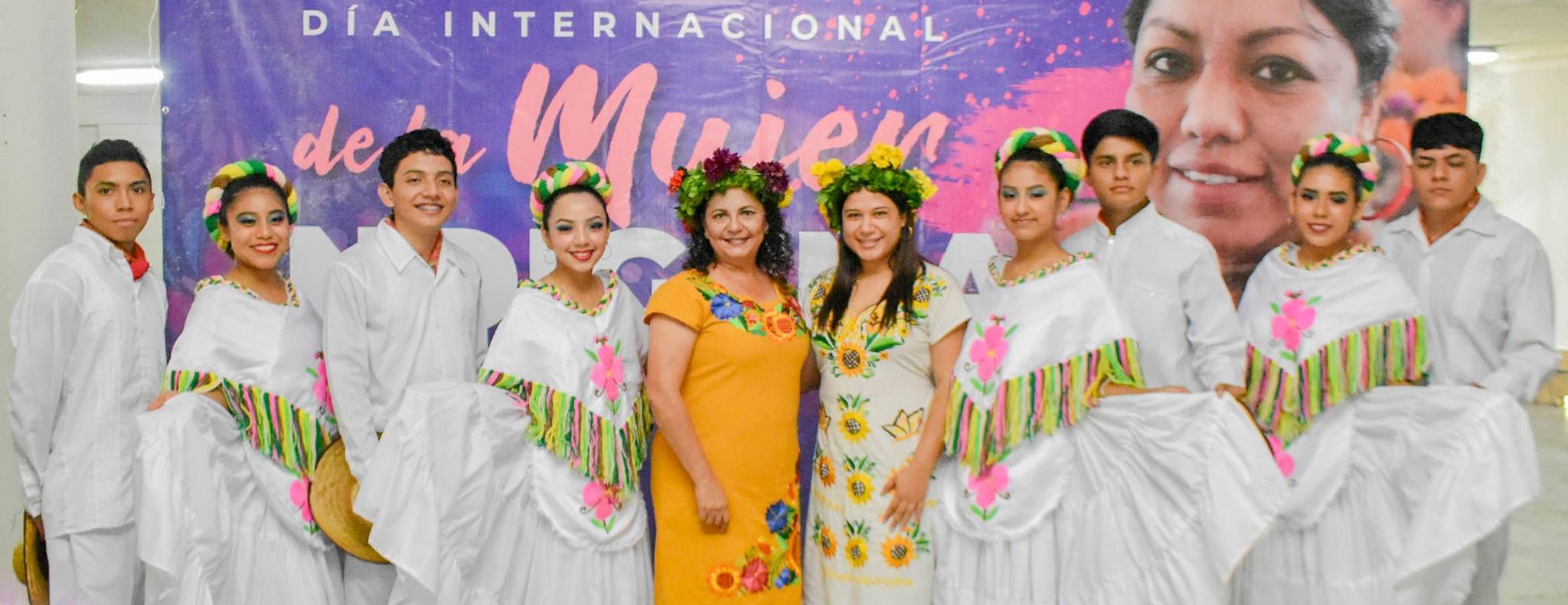 Tamalín: Alcaldesa acude al evento del Día Internacional de la Mujer Indígena 2022
