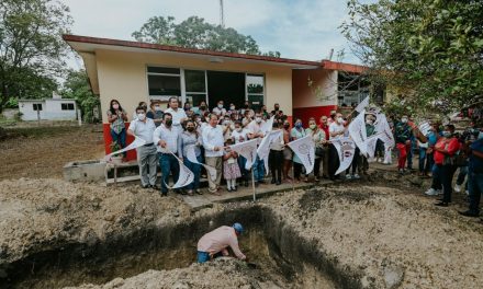 Tuxpan: Inicia la construcción de un aula en la Escuela Primaria “Benito Juárez”, de la localidad Buenos Aires