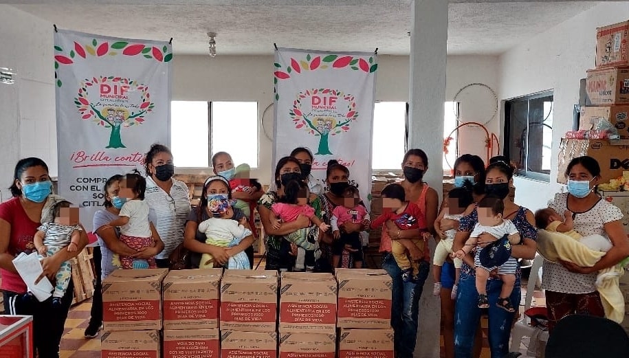 El DIF de Citlaltépetl entregó Apoyos Alimentarios denominado los primeros 1000 días de vida