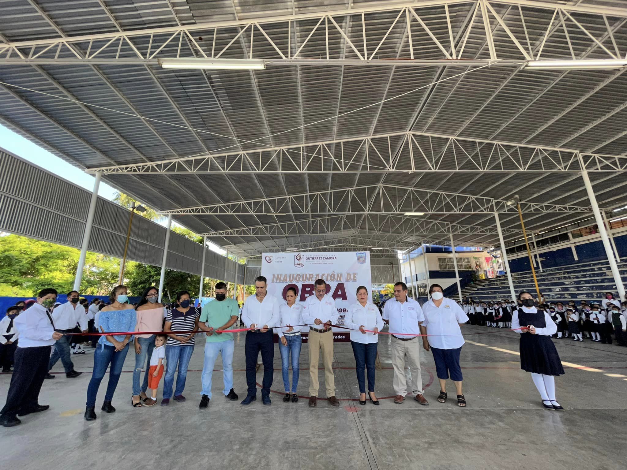 Gutiérrez Zamora: Inauguración de obra pública de la escuela primaria Ford 32
