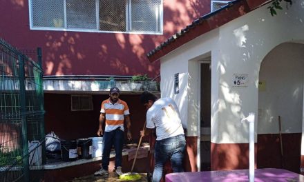 Tamiahua: Limpieza en la zona de juegos del parque Benito Juárez García