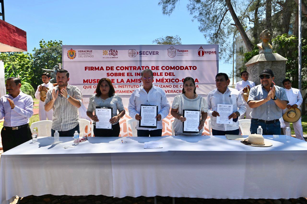 IVEC y Gobierno de Tuxpan firman Contrato de Comodato del Museo de la Hermandad México-Cuba