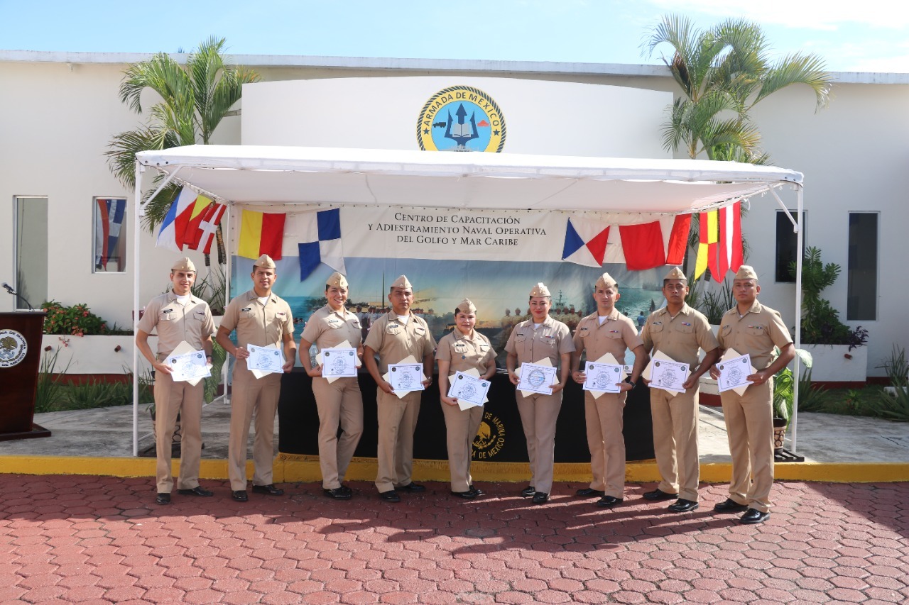CONCLUYE CURSO DE PATRULLAS INTERCEPTORAS EN EL CENTRO DE CAPACITACIÓN Y ADIESTRAMIENTO NAVAL OPERATIVO DEL GOLFO