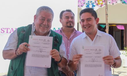 Chontla: Firma de convenio entre el INAPAM y los Gobiernos Municipales