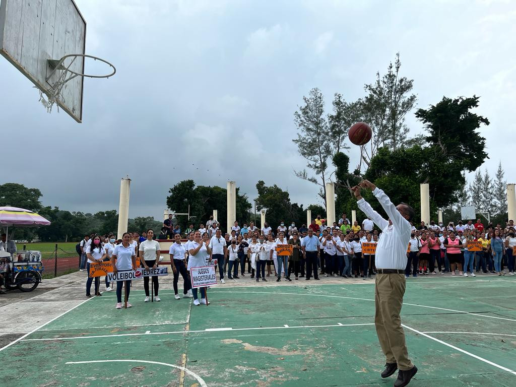 Gutiérrez Zamora: Ceremonia de inauguración de juegos deportivos y culturales magisteriales