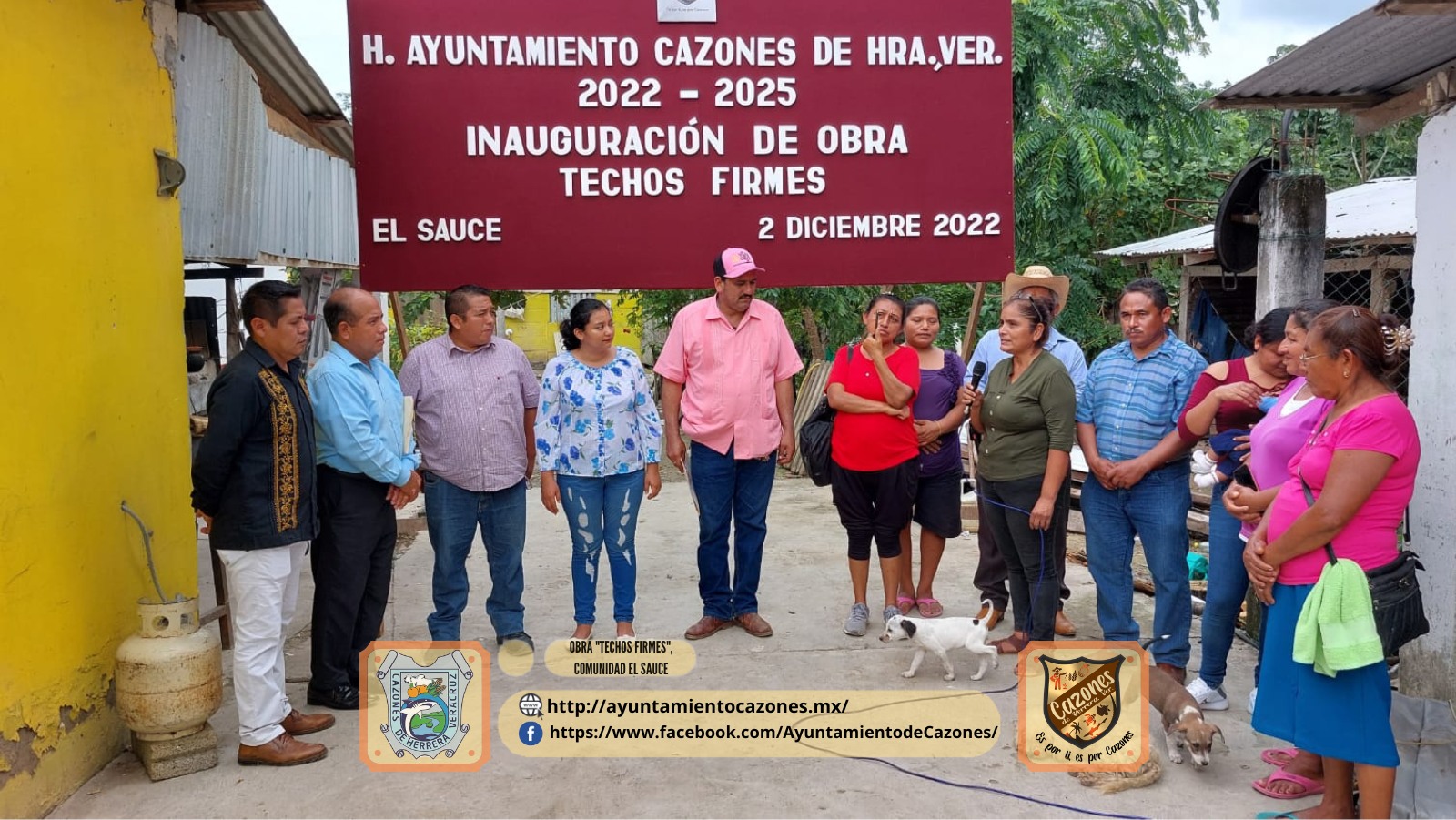 Cazones: Inauguración de la obra “Techos Firmes”
