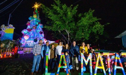 Tuxpan: Quedó inaugurada la iluminación navideña de La Mata