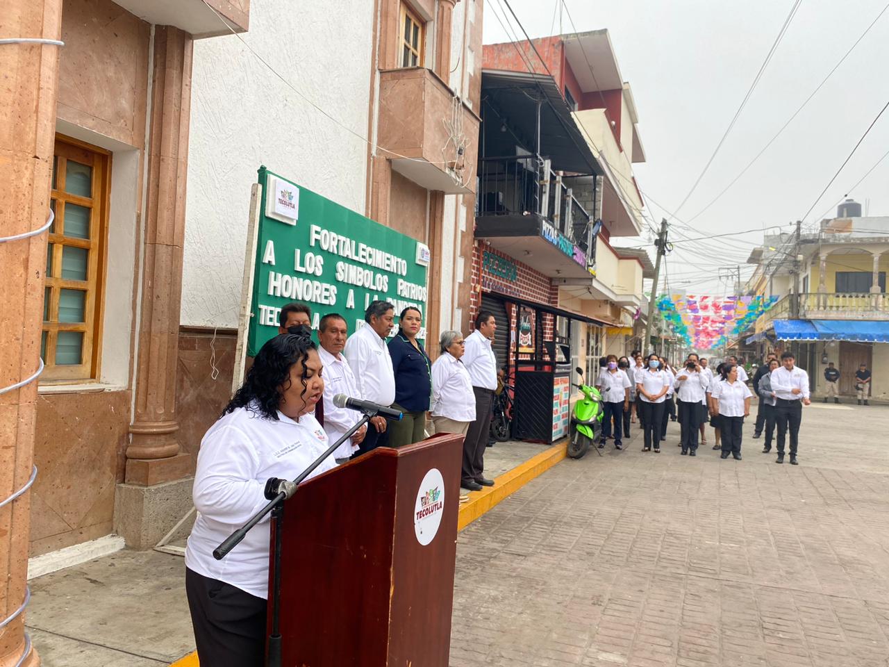 Tecolutla: primer acto cívico del 2023