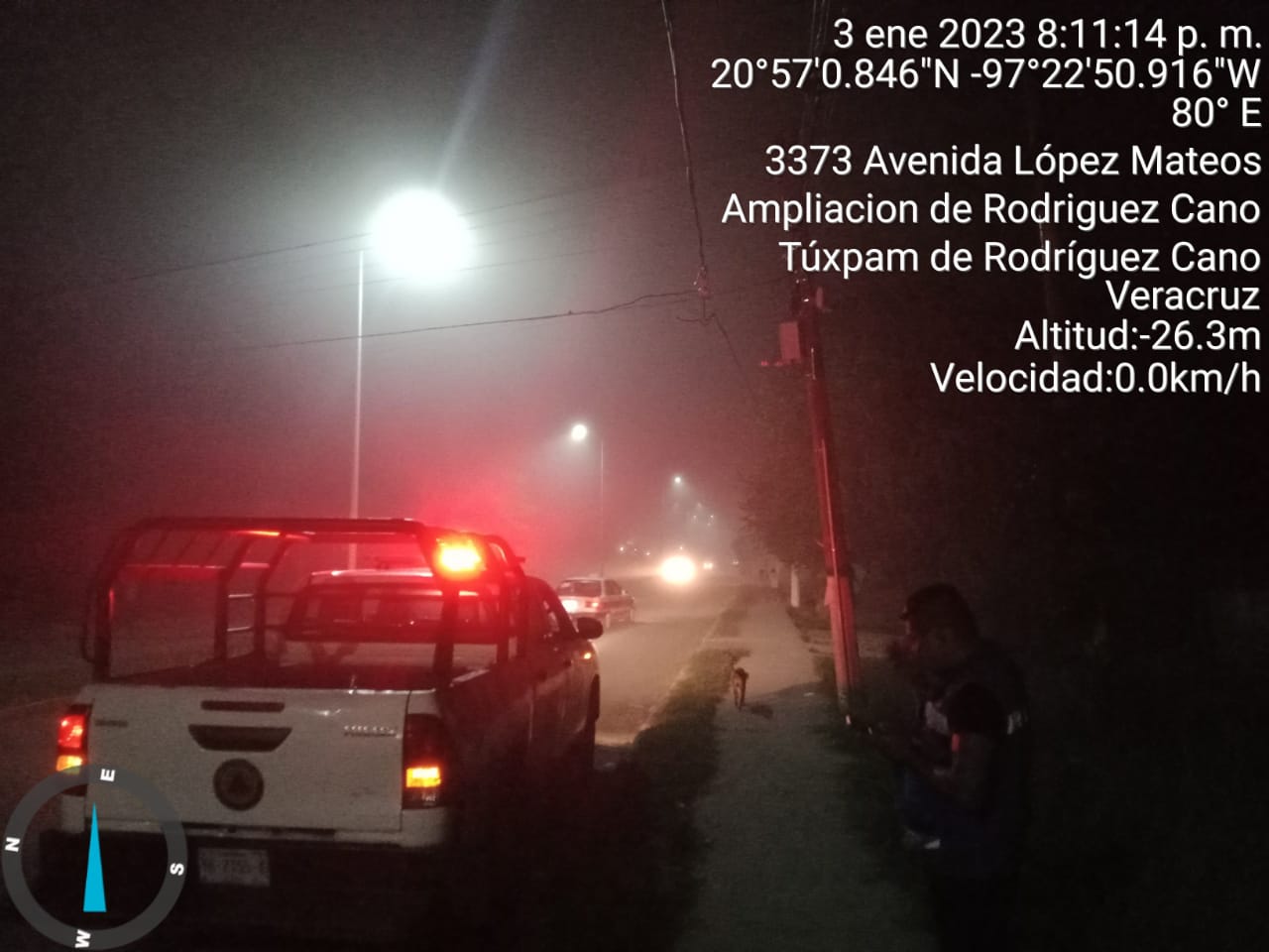Precaución baja visibilidad por neblina
