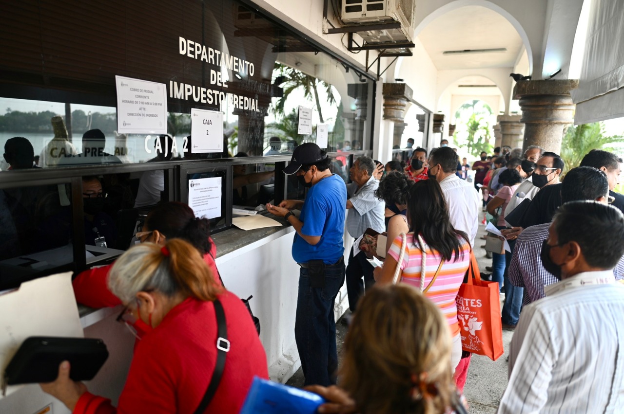 Gran participación de la ciudadanía en el primer día del cobro del Impuesto Predial 2023