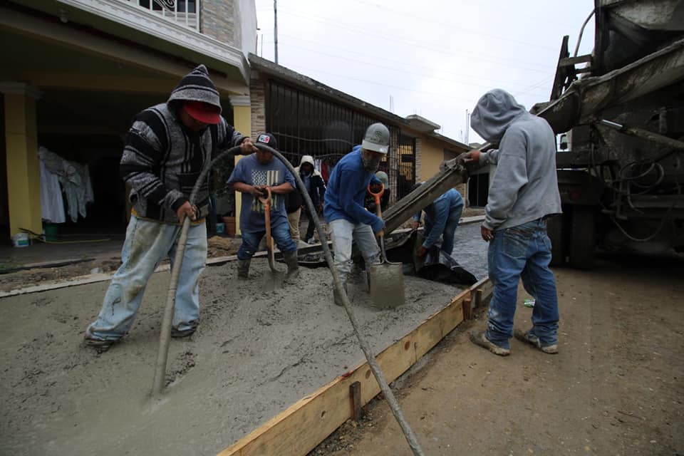 Pánuco: Pavimentación de la calle Moctezuma