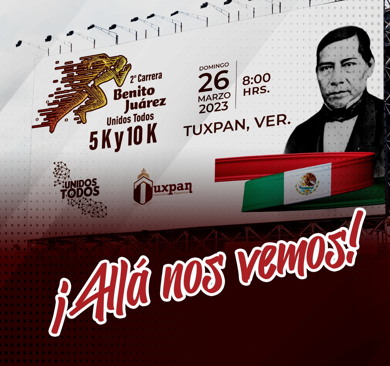 TUXPAN: ESTE 26 DE MARZO SE REALIZARÁ EN TUXPAN LA CARRERA ATLÉTICA UNIDOS TODOS “BENITO JUÁREZ”