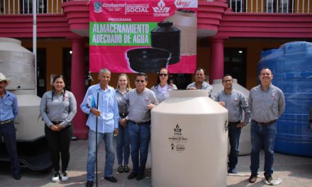 Ozuluama: Primera entrega del programa almacenamiento adecuado de agua