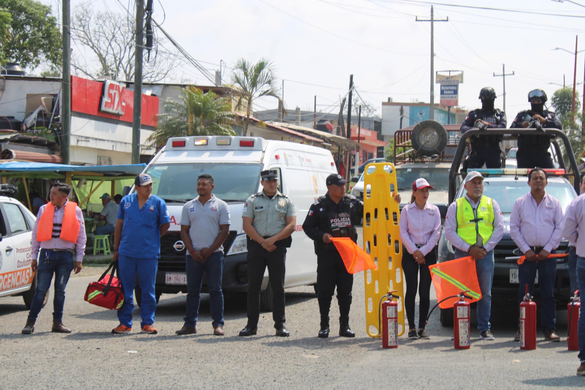 Ozuluama: Banderazo «Semana Santa 2023 vacaciones seguras»