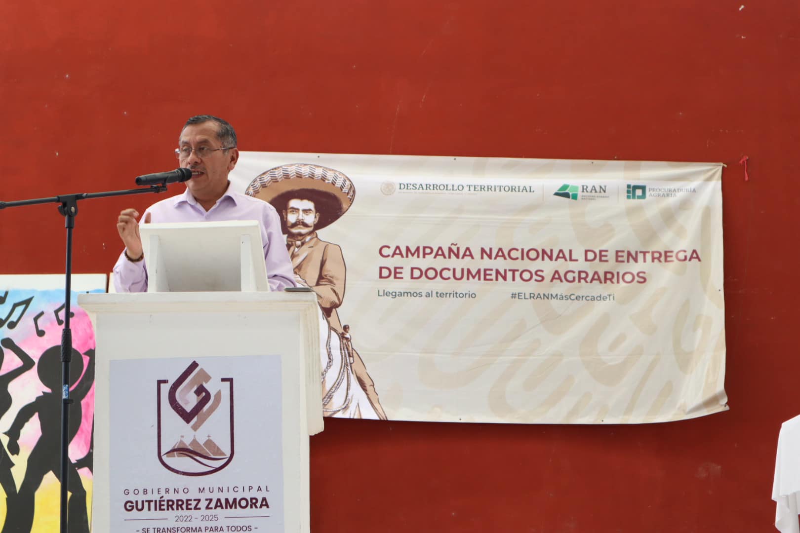 Gutiérrez Zamora: Campaña Nacional de Entrega de Documentos Agrarios