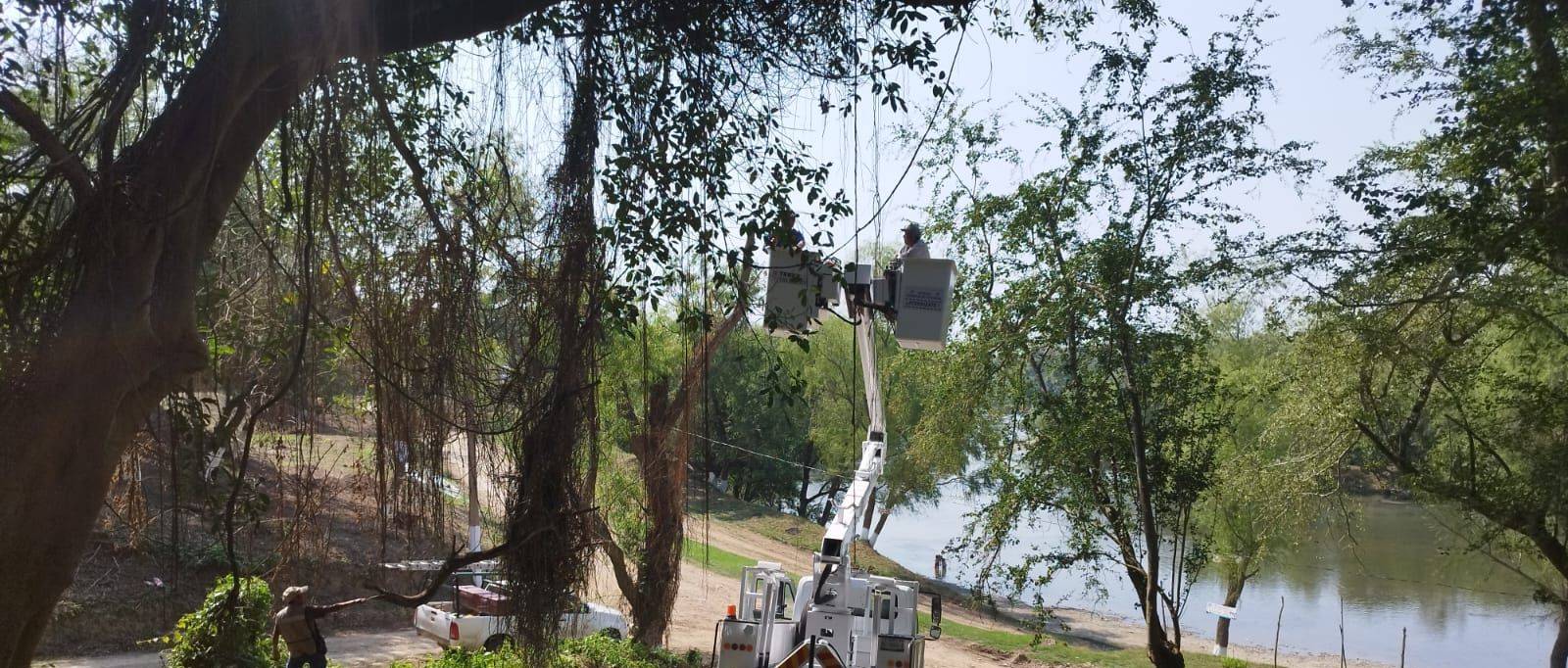 Tempoal: Retiro de ramas que limitaban la claridad e iluminación de la zona de la Playa El Paso