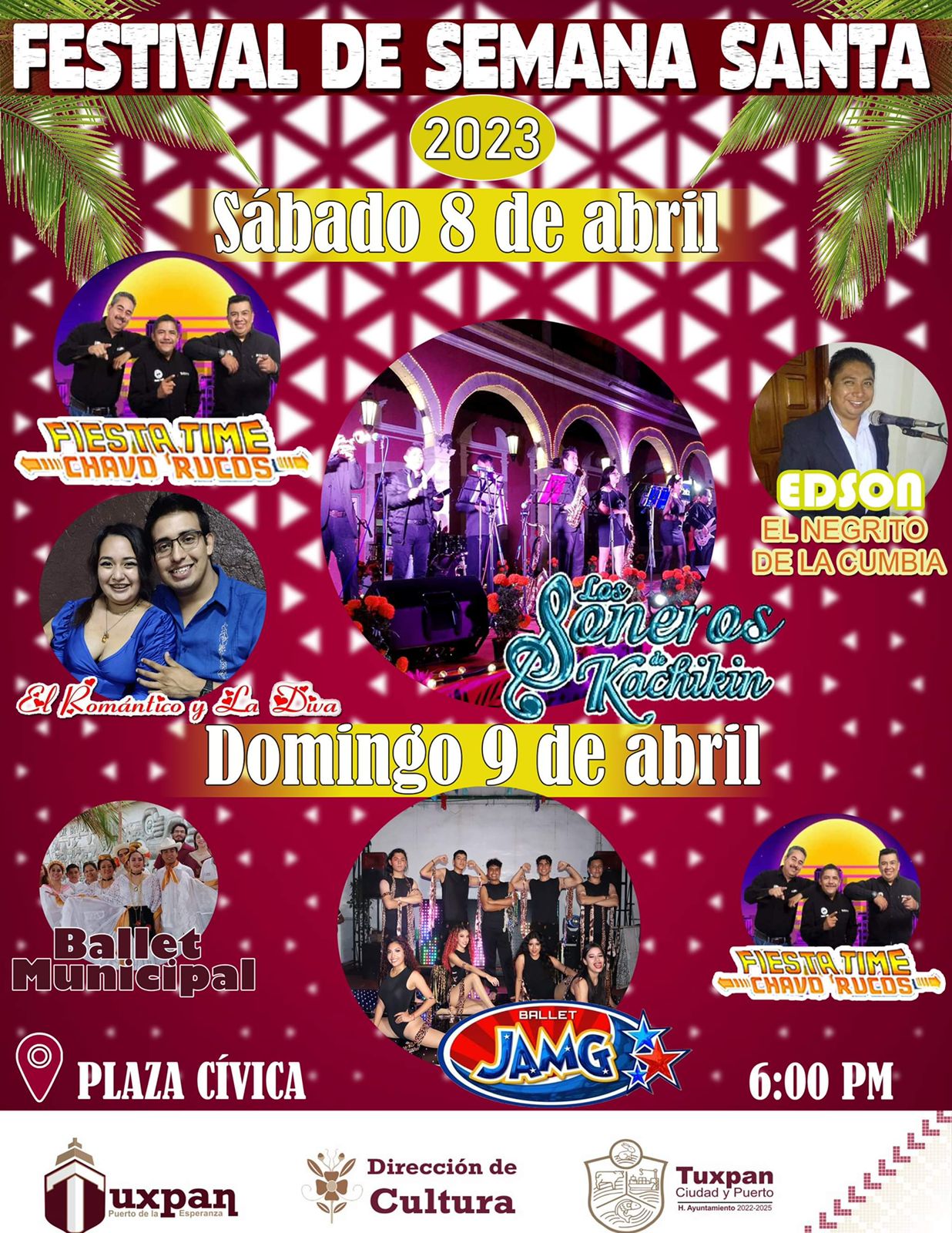 Tuxpan: 8 y 9 de Abril “Festival de Semana Santa” en la Plaza Cívica