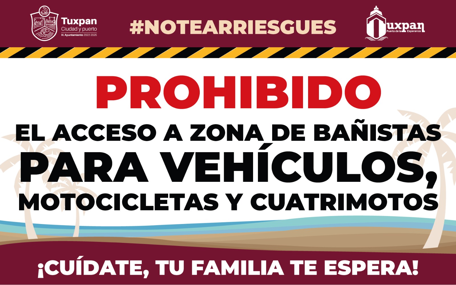 TUXPAN: INVITAN A SEGUIR MEDIDAS PREVENTIVAS DURANTE VACACIONES DE SEMANA SANTA 2023