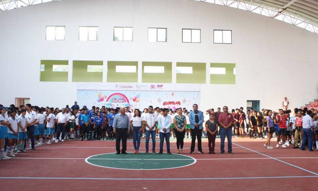 Coatzintla: Inauguran autoridades olimpiada intersecundarias en esta cabecera municipal