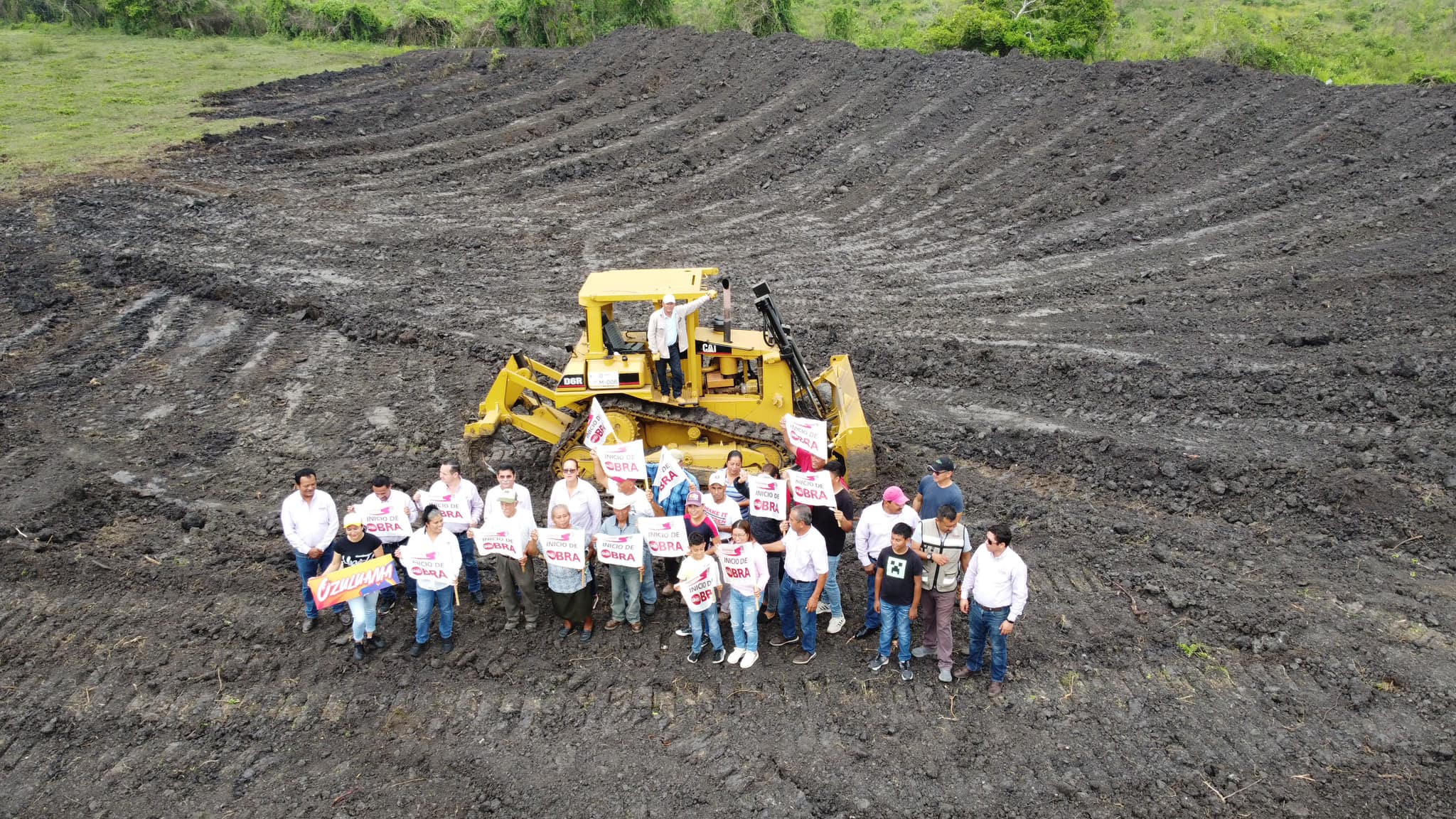 Ozuluama: Inicio a los trabajos de la presa comunitaria de captación de agua en Potrerillos