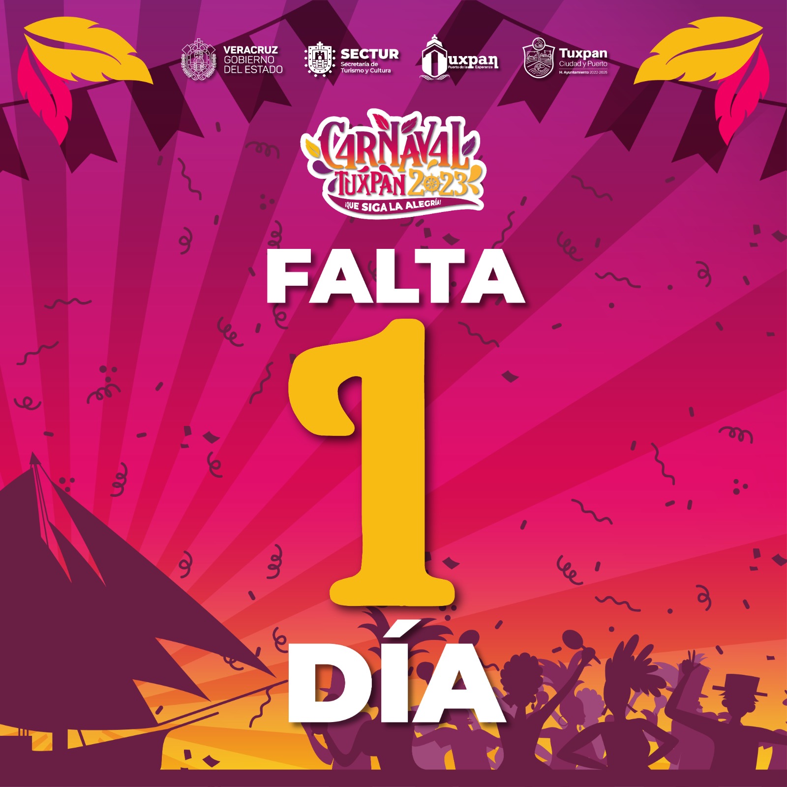 Tuxpan: invita al gran inicio del Carnaval 2023 y el primer concierto masivo, este jueves 4 de mayo