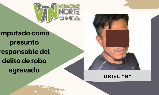Misantla: Imputado como presunto responsable del delito de robo agravado