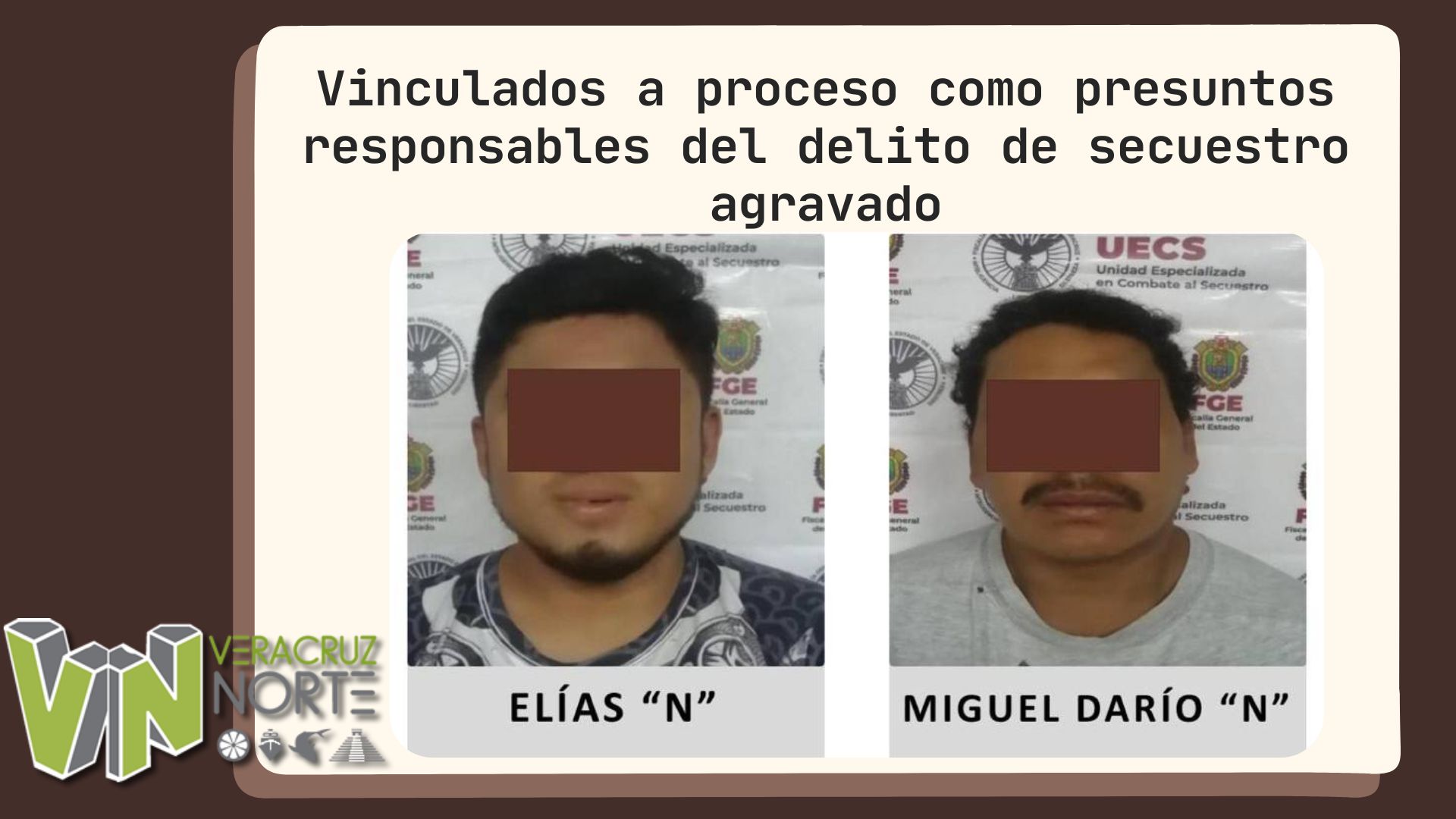 Pánuco: Vinculados a proceso como presuntos responsables del delito de secuestro agravado