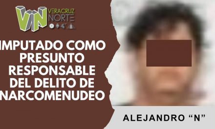 Martínez de la Torre: Imputado como presunto responsable del delito de narcomenudeo