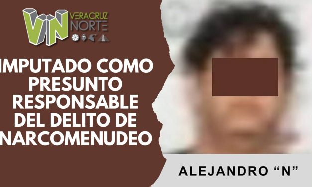 Martínez de la Torre: Imputado como presunto responsable del delito de narcomenudeo