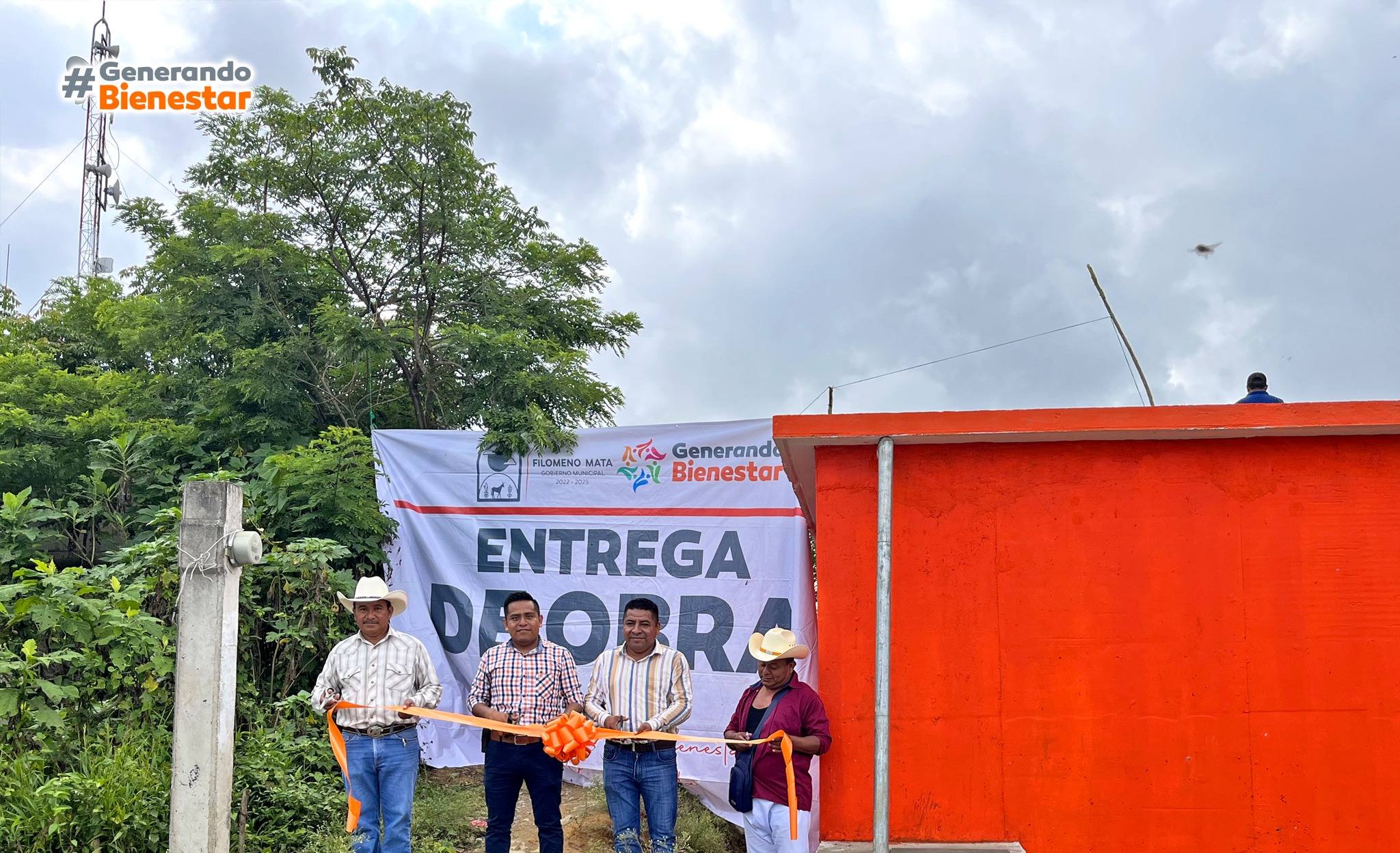 Filomeno Mata: Entrega de obra de un Tanque de Almacenamiento de 60,000 litros de capacidad
